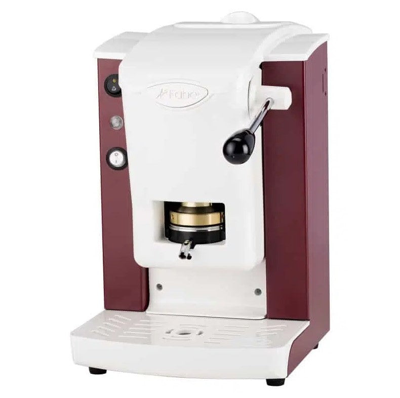 FABER MACCHINA DA CAFFE' A CIALDE SLOT BASIC OTTONE BORGOGNA/BIANCO