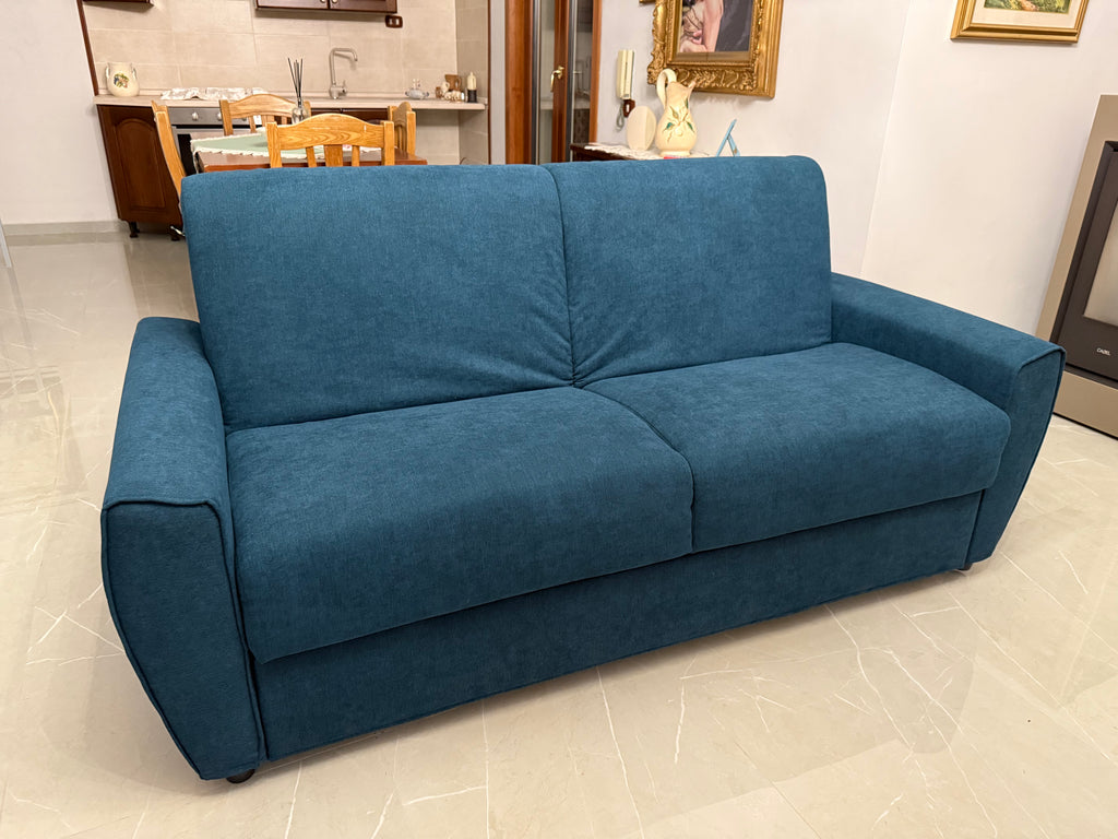 DIVANO LETTO SFODERABILE CON MATERASSO IN MEMORY