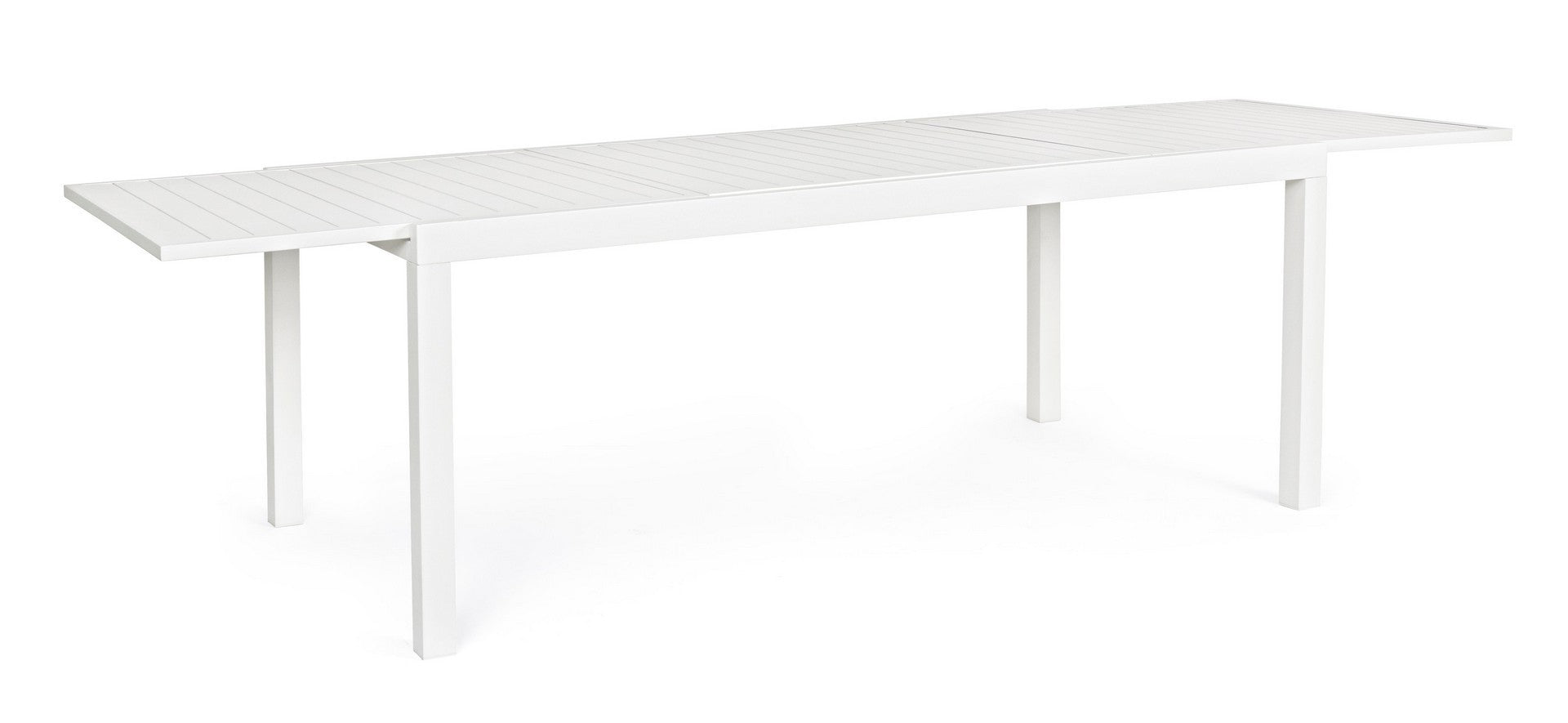 TAVOLO ALLUMINIO ALLUNGABILE OSTUNI 200/300x100cm BIANCO
