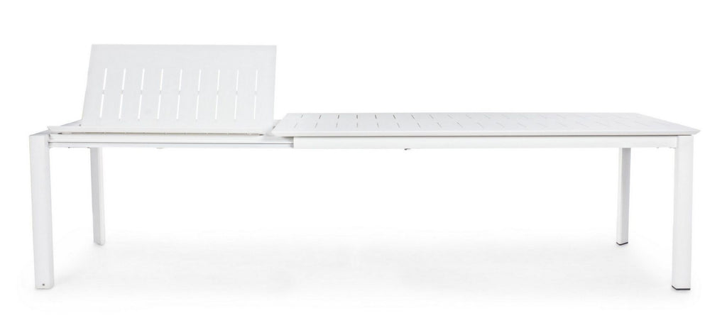 BIZZOTTO TAVOLO IN ALLUMINIO 200/300X110 BIANCO CX21-KONNOR