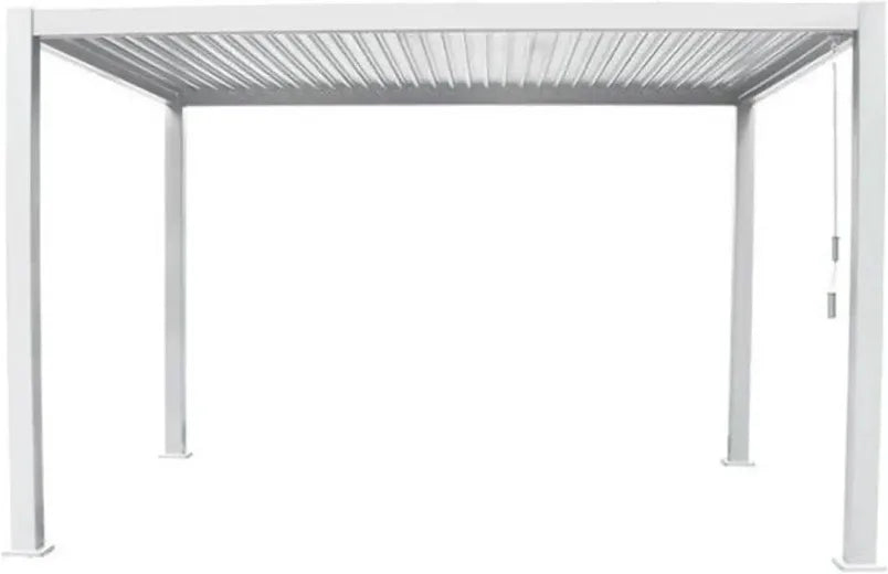 PERGOLA BIOCLIMATICA PALMAS 3x3 BIANCA FERRO/ALLUMINIO