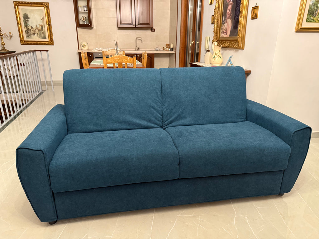 DIVANO LETTO SFODERABILE CON MATERASSO IN MEMORY