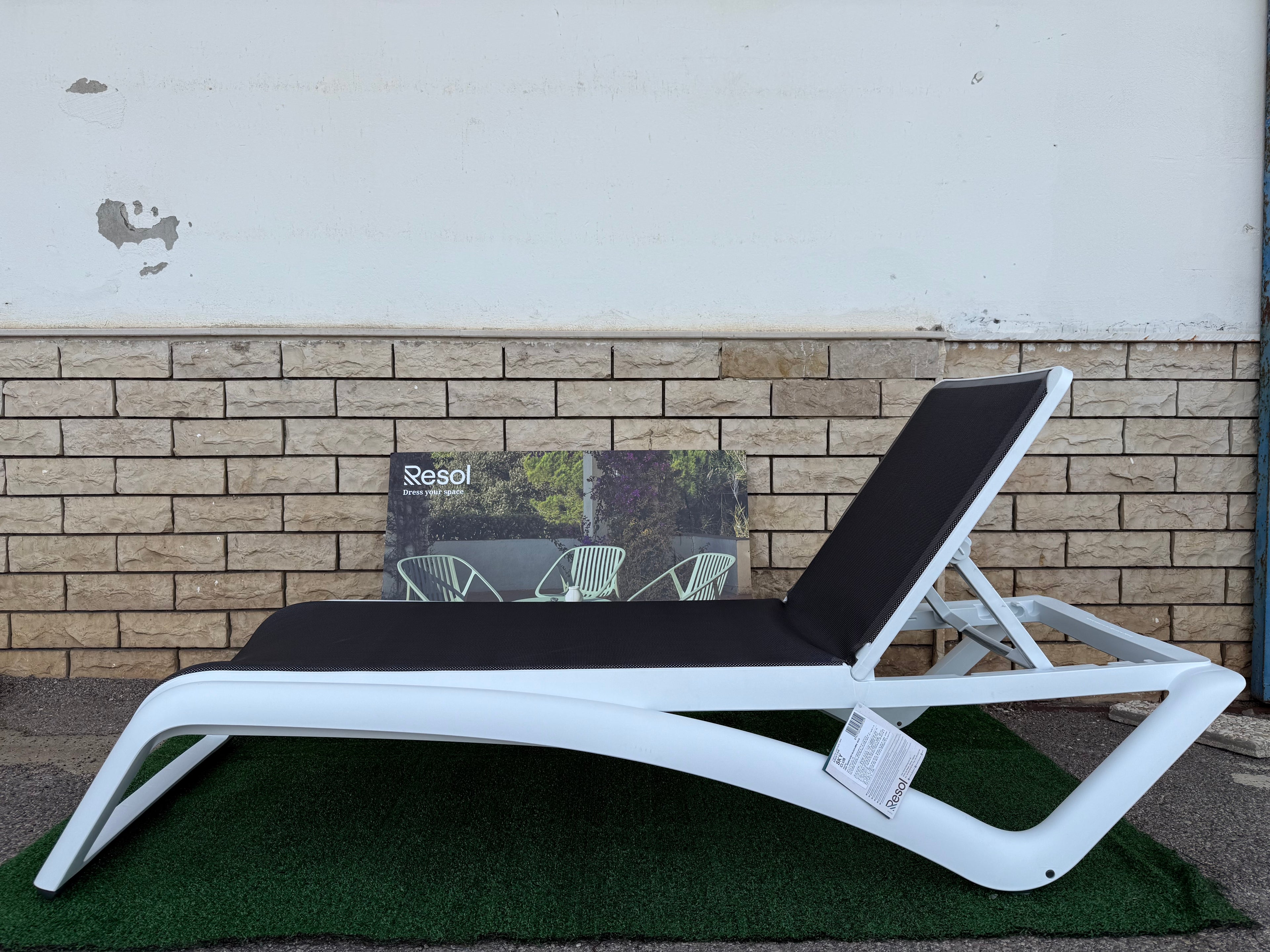 RESOL LETTINO SKY CLUB SUN LOUNGER BIANCO GRIGIO