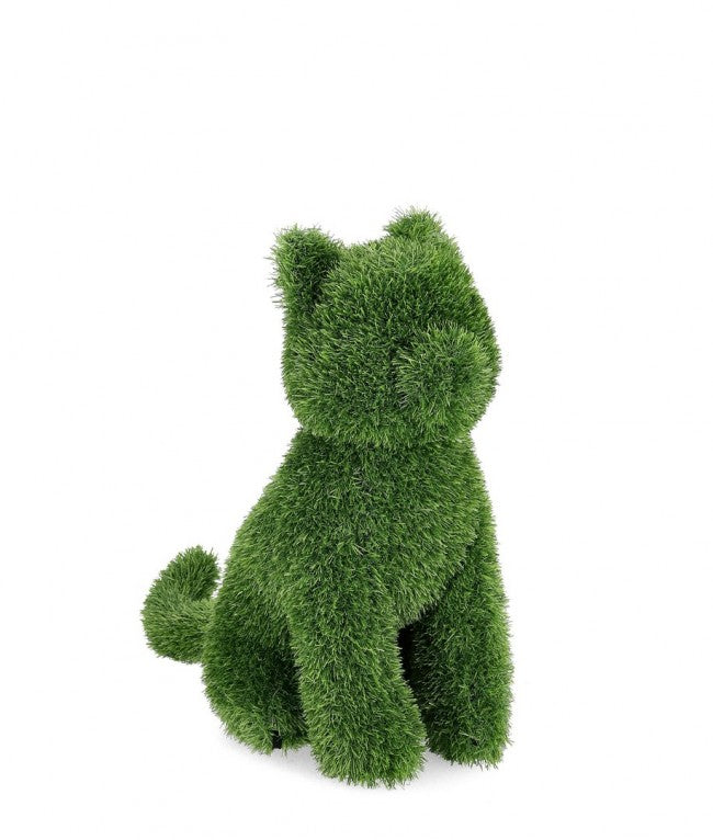 DECORAZIONE ERBA SINTETICA GATTO 40x67H BIZZOTTO