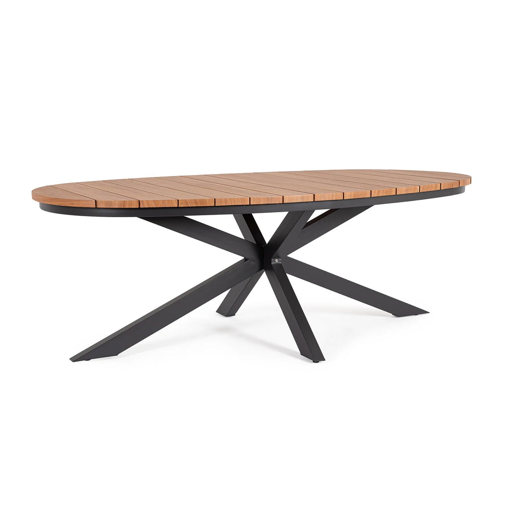 BIZZOTTO TAVOLO ZELMAR 218X115 ANTRACITE Y13 NAT
