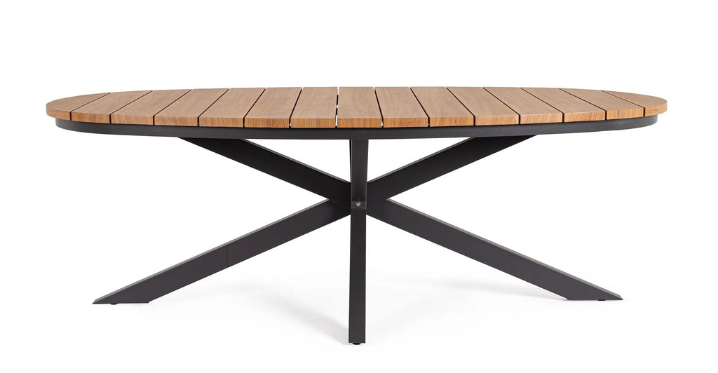 BIZZOTTO TAVOLO ZELMAR 218X115 ANTRACITE Y13 NAT