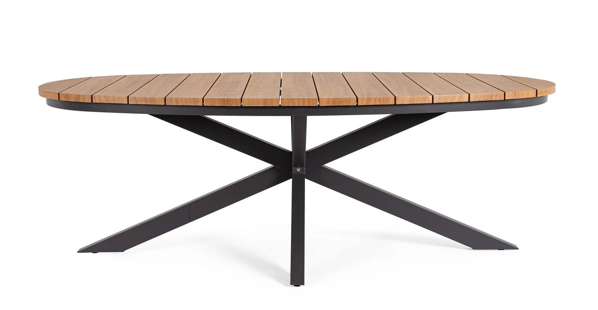 BIZZOTTO TAVOLO ZELMAR 218X115 ANTRACITE Y13 NAT