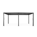 PERGOLA BIOCLIMATICA PALMAS 3x6 M   IN ALLUMINIO/FERRO – TETTO CON LAMELLE ORIENTABILI ANTRACITE