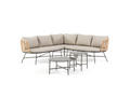 SET CORNER POLYRATTAN