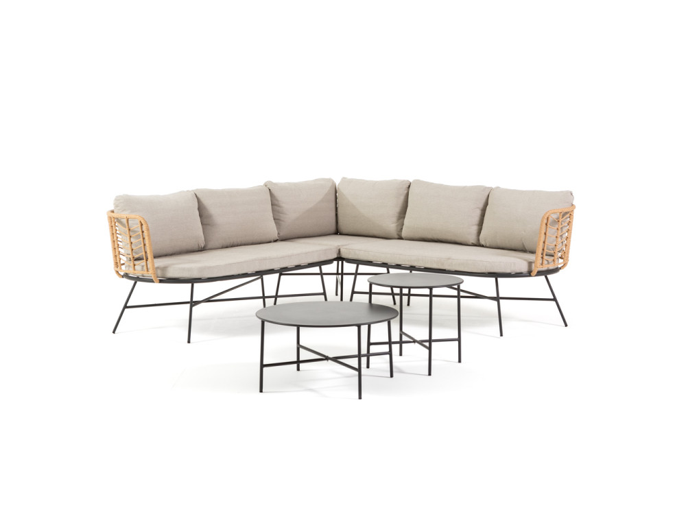 SET CORNER POLYRATTAN