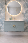 MOBILE BAGNO CANNETTATO CELESTE CM 100 CLEA