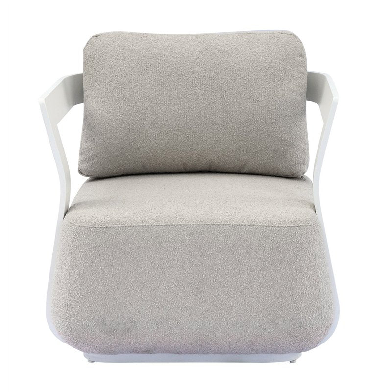 SALOTTO MONACO - ALU BIANCO - CUSCINI ALTI BEIGE