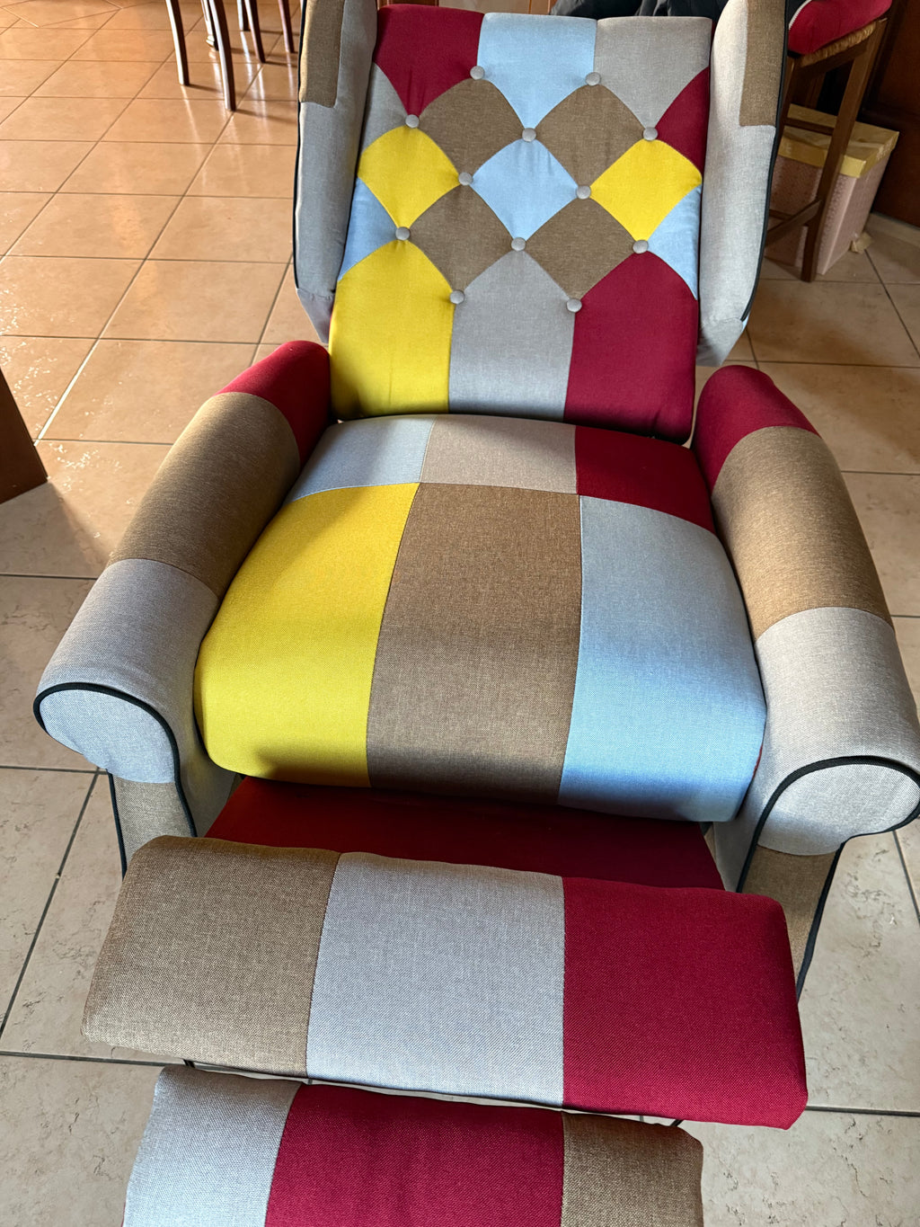 POLTRONA PATCHWORK PACIF RECLINER