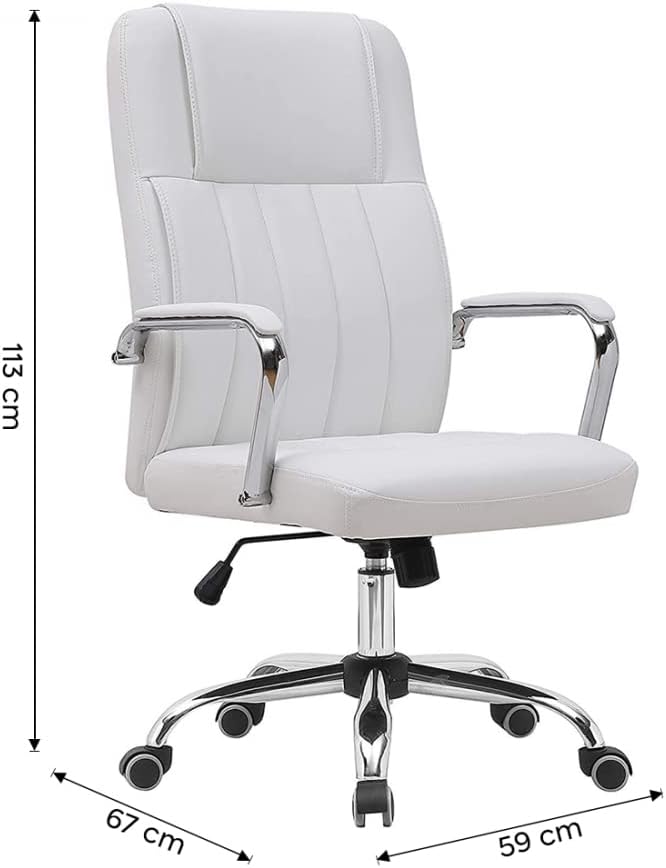 POLTRONA XENO  DIREZIONALE IMBOTTITA CON SEDUTA ERGONOMICA BIANCO