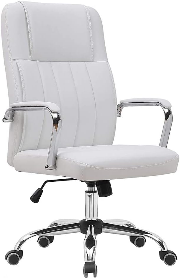 POLTRONA XENO  DIREZIONALE IMBOTTITA CON SEDUTA ERGONOMICA BIANCO