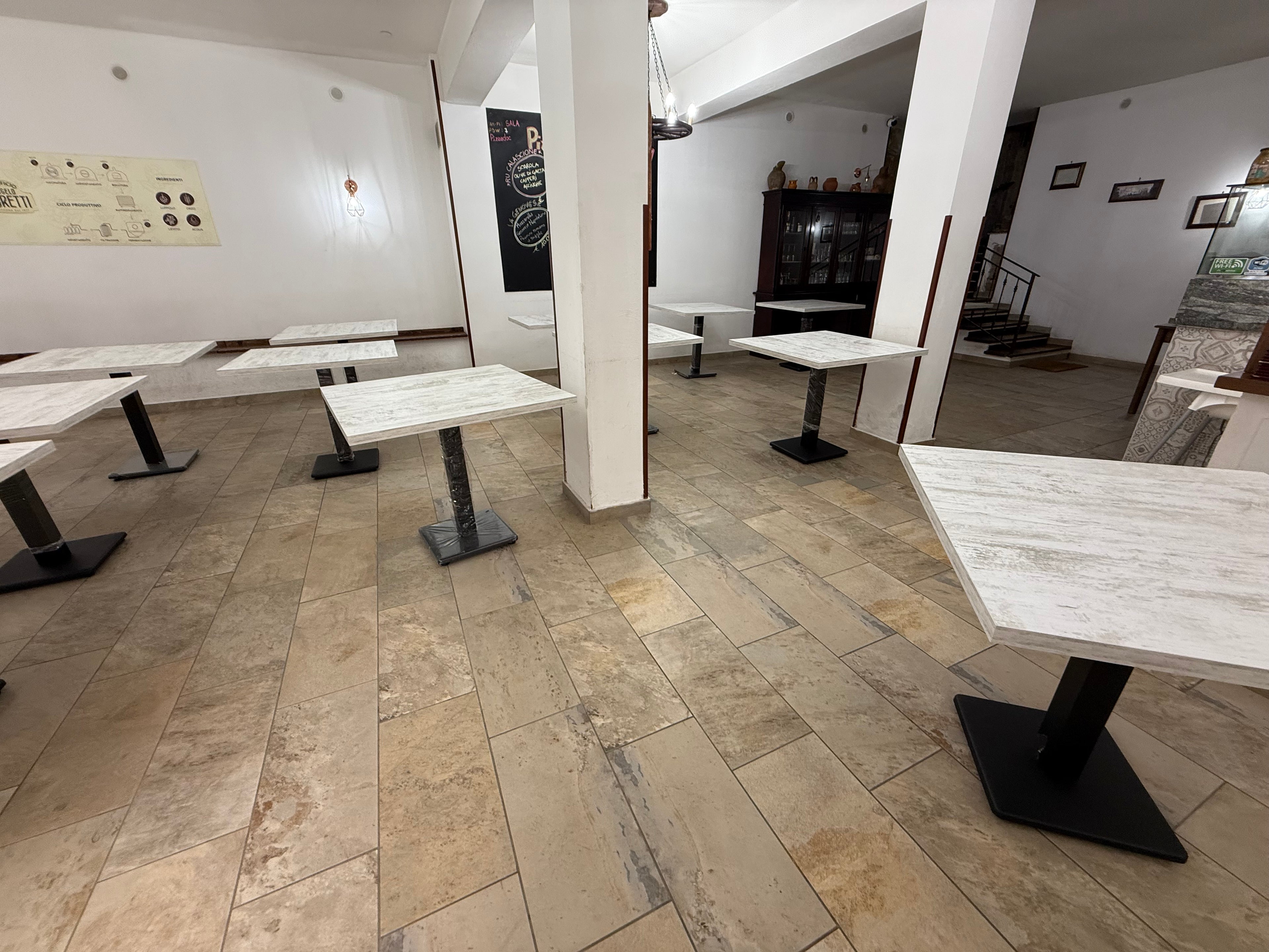 TAVOLO BAR RISTORANTE 90x90 PIANO SHABBY