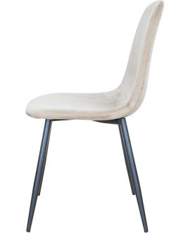 SEDIA BECKY VELLUTO 4 COLORI
