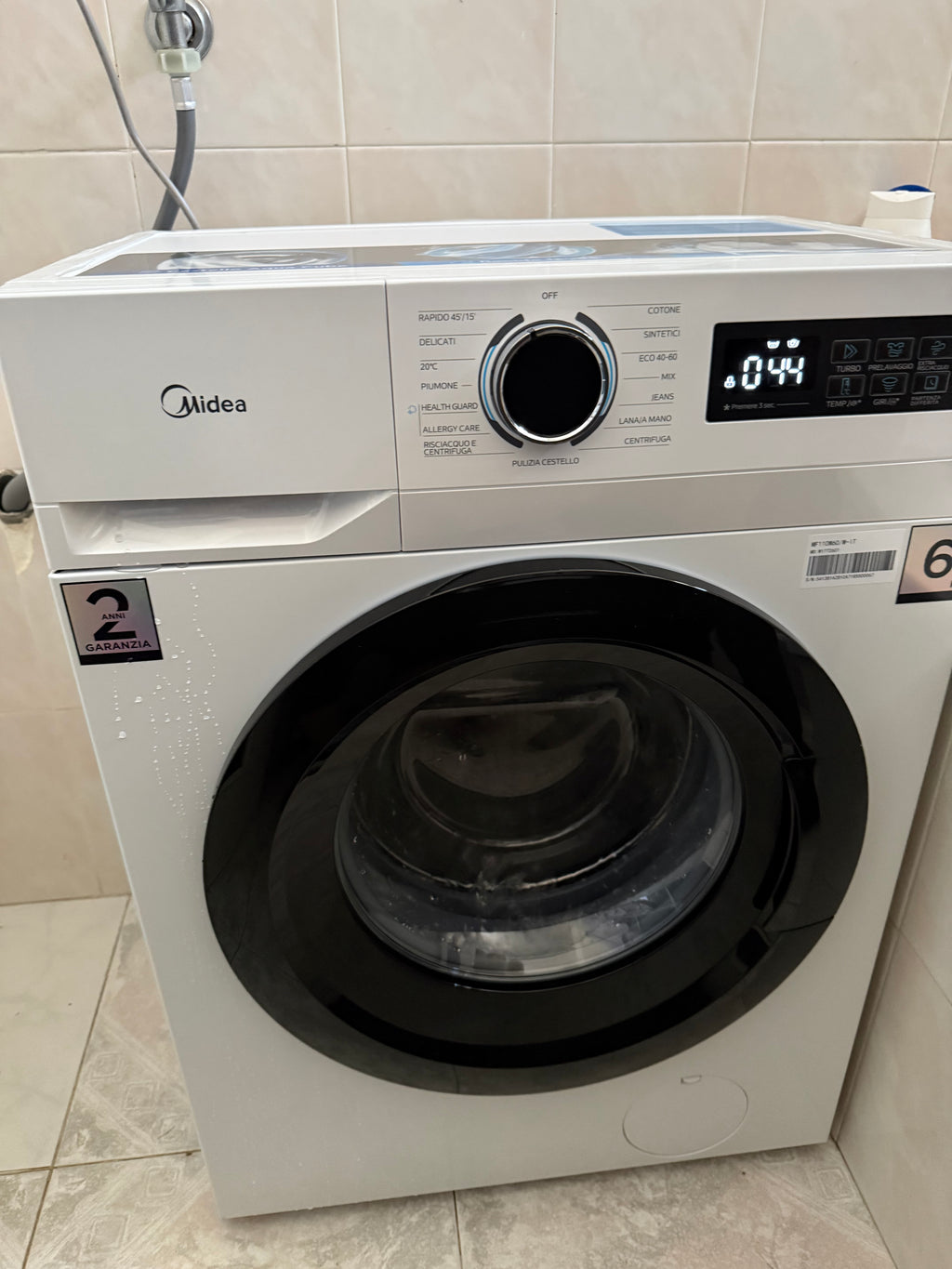 MIDEA MF110W70BA10/W-IT LAVATRICE, KG 7