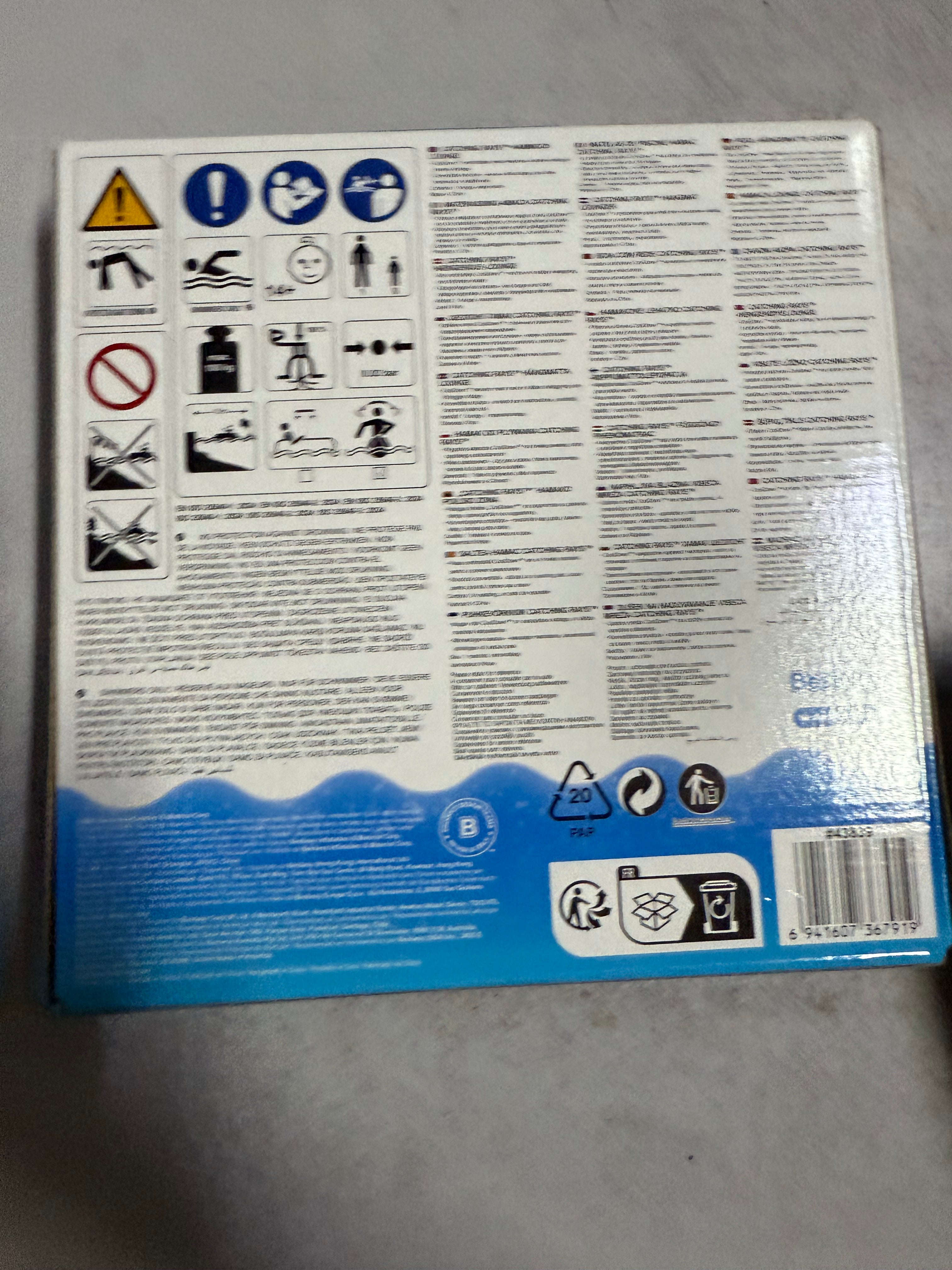 AMACA GONFIABILE BESTWAY CATCHING RAYS 140X87 CM BLU E BIANCA 43839