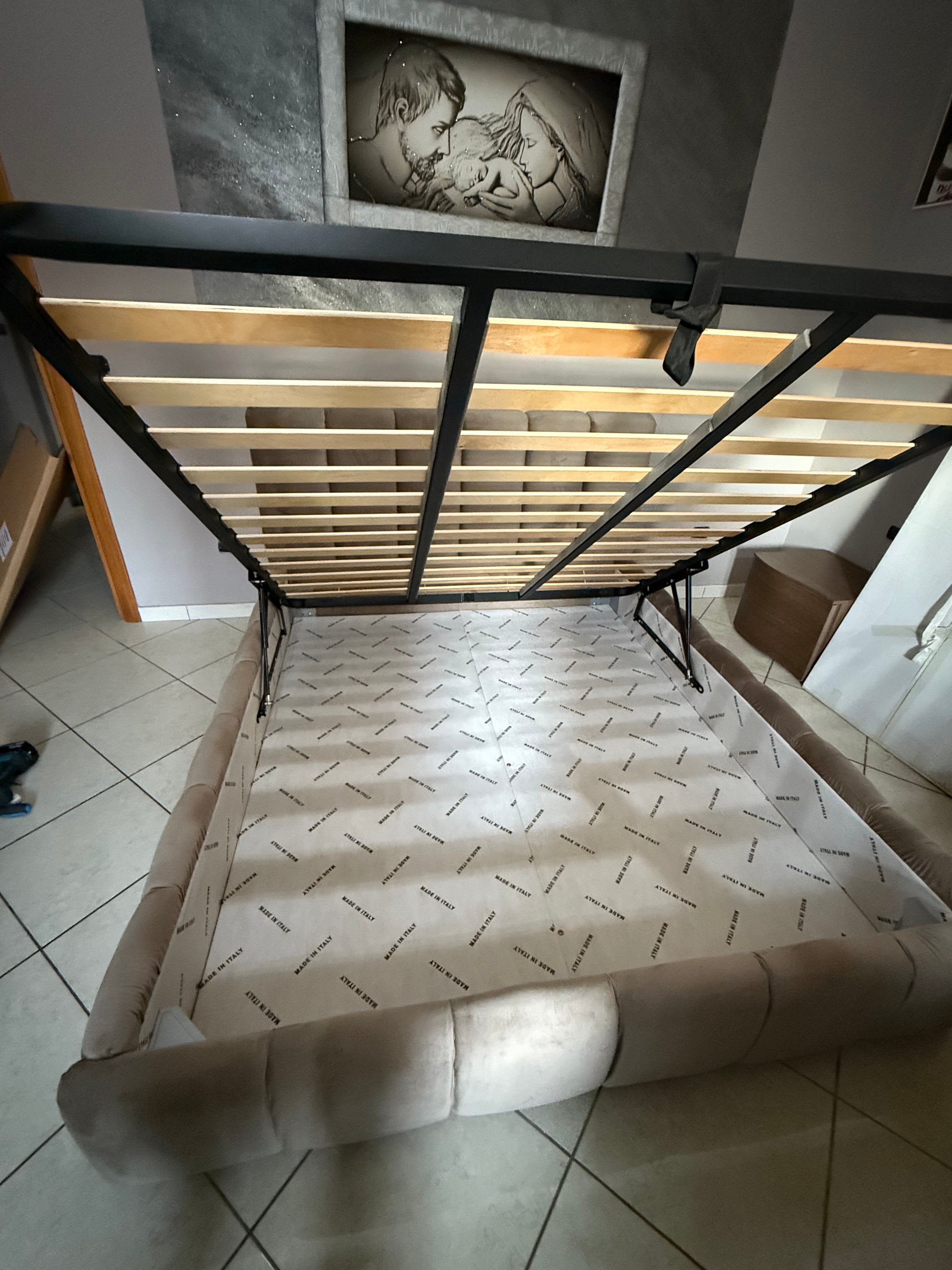 LETTO CONTENITORE SUPER IMBOTTITO JAMAICA MATRIMONIALE
