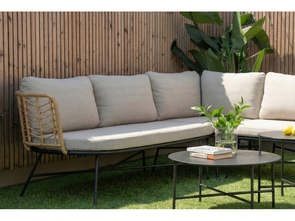 SET CORNER POLYRATTAN