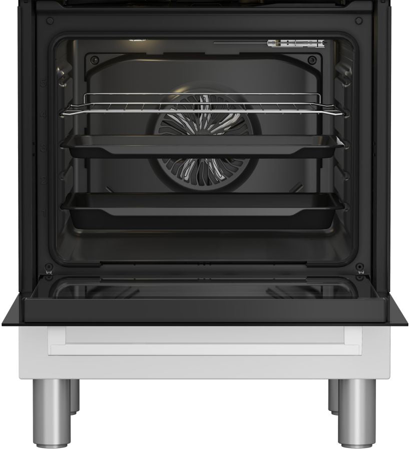 BEKO CUCINA A GAS 4 BRUCI.FORNOELET.VENT.66LT 60x60 BIANCO FBE62310GW