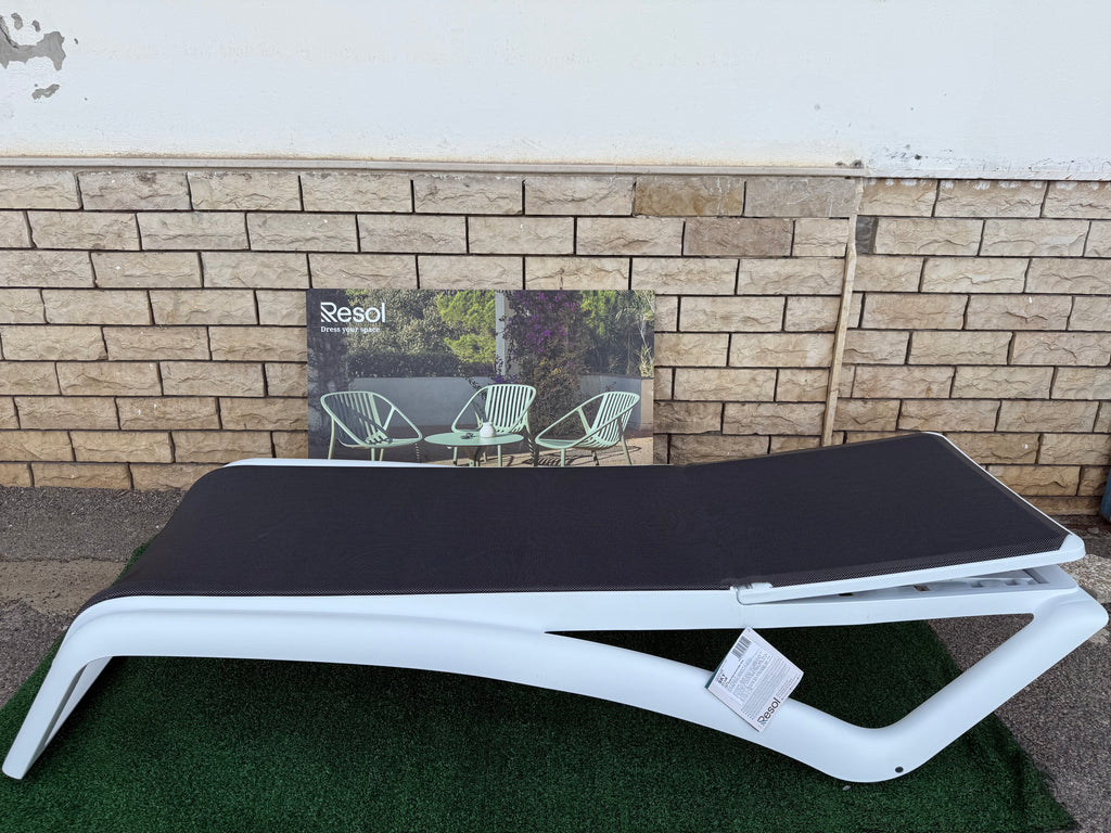 RESOL LETTINO SKY CLUB SUN LOUNGER BIANCO GRIGIO