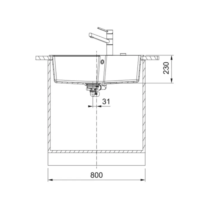 FRANKE LAVELLO 78x50 UBG 610-72 AVENA