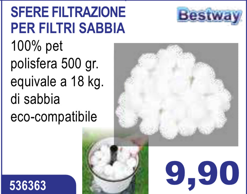 BESTWAY FILTRO A SABBIA SFERA 500G
