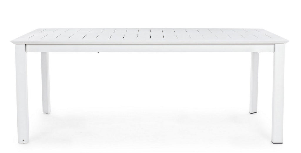 BIZZOTTO TAVOLO IN ALLUMINIO 200/300X110 BIANCO CX21-KONNOR