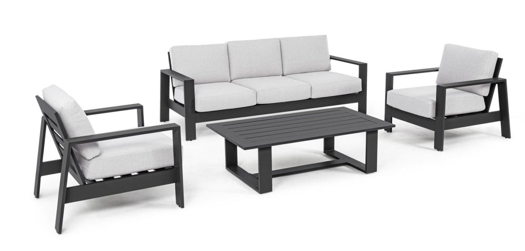 BIZZOTTO SET BALTIC CON CUSCINO ANTRACITE
