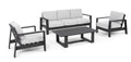 BIZZOTTO SET BALTIC CON CUSCINO ANTRACITE