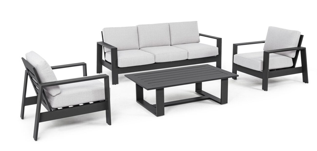 BIZZOTTO SET BALTIC CON CUSCINO ANTRACITE