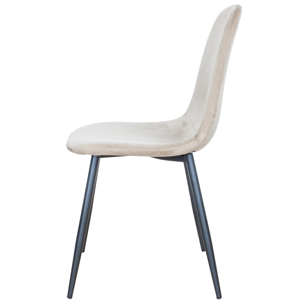 SEDIA BECKY VELLUTO 4 COLORI