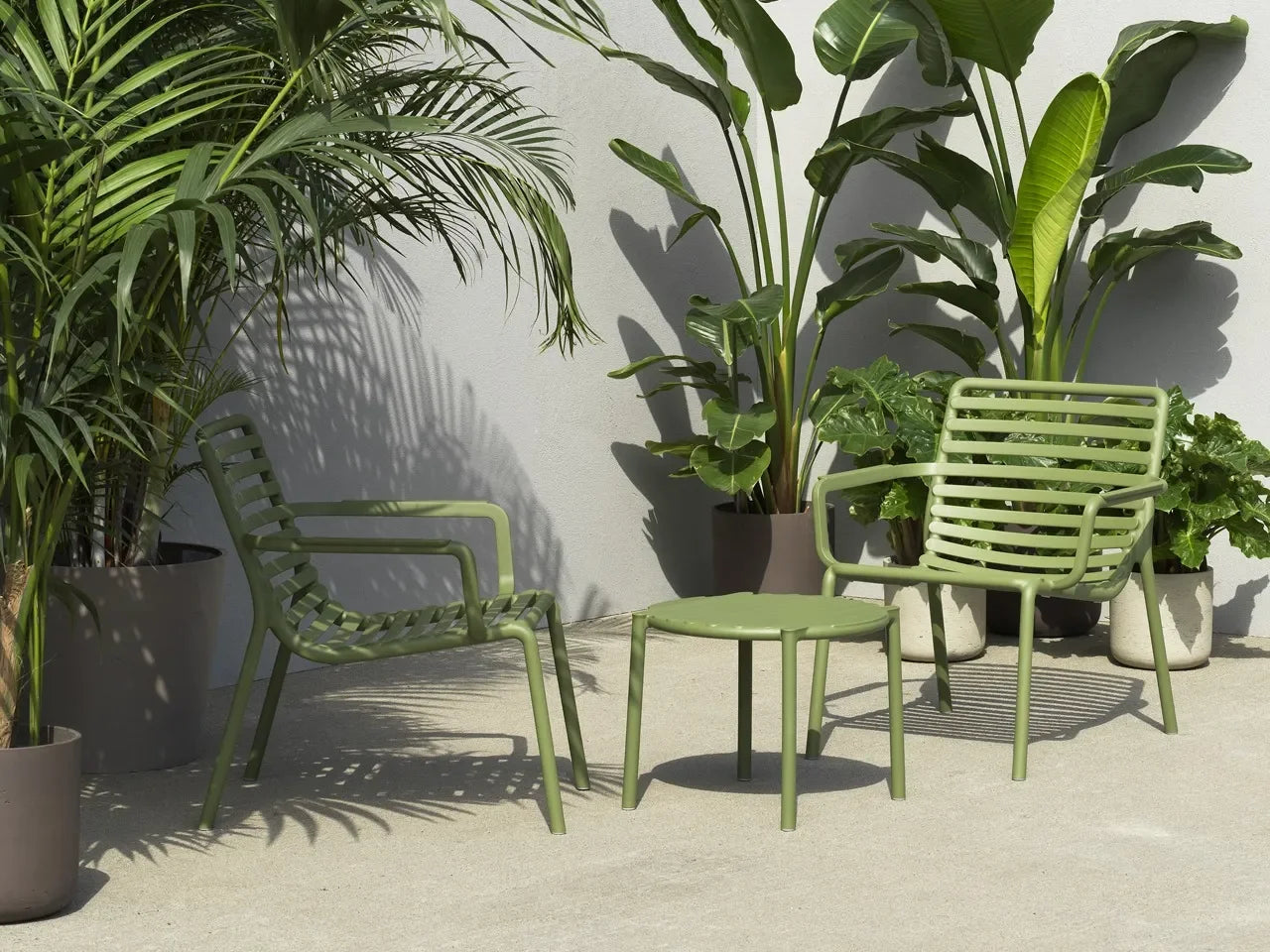 NARDI SET DOGA RELAX 2 POLTRONE + TAVOLINO DOGA MENTA