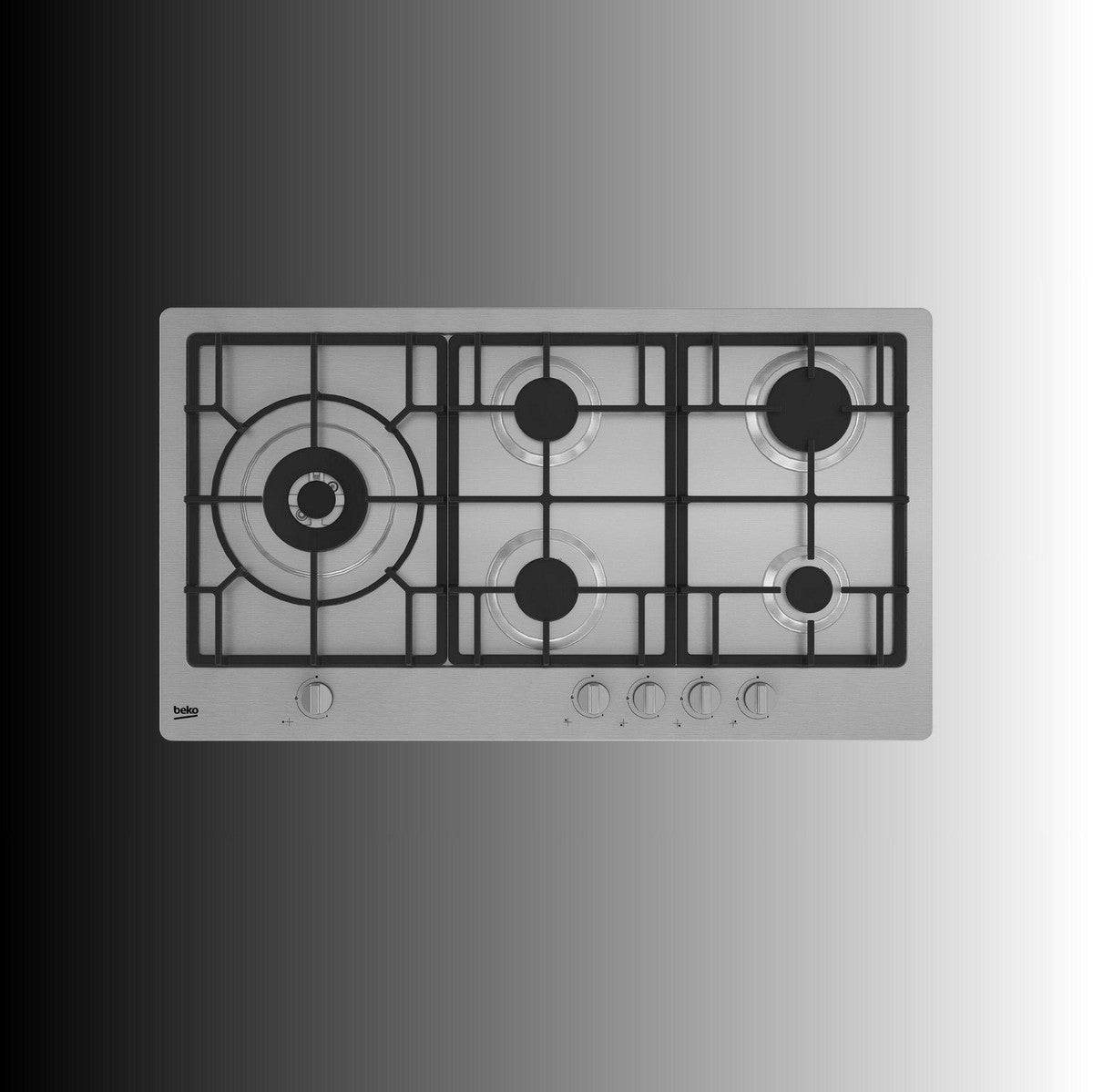 BEKO  HIML95225SXE PIANO COTTURA INCASSO GAS 5 FUOCHI CM 90