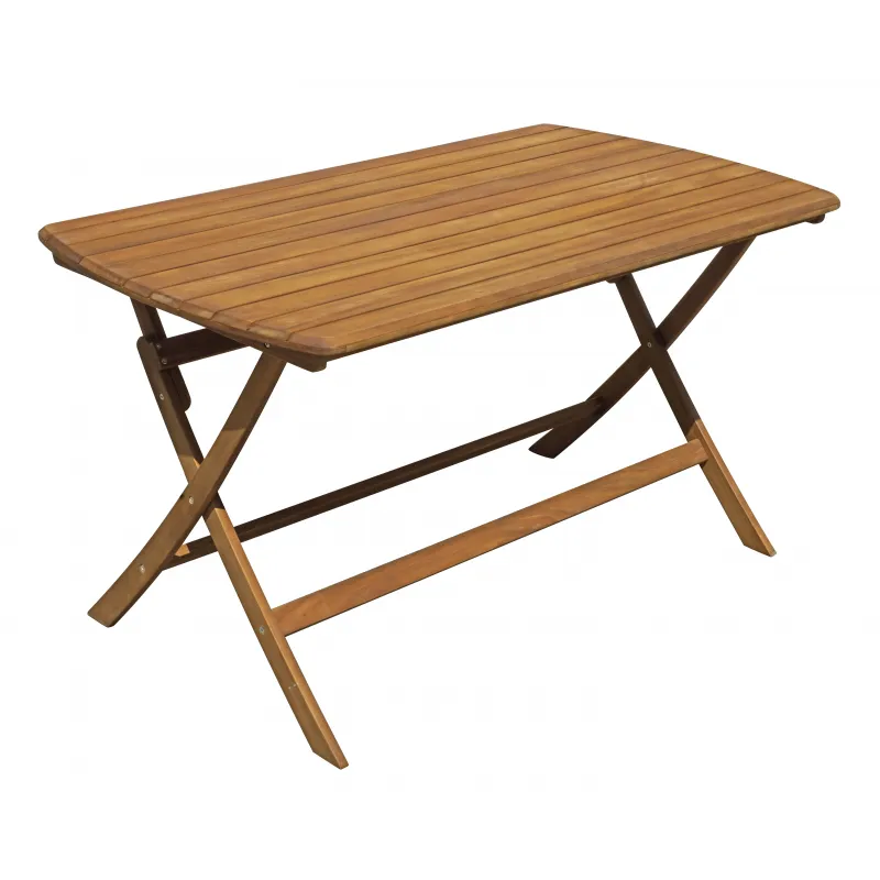 TAVOLO CASTIGLIONE IN ACACIA PIEGHEVOLE 140X80
