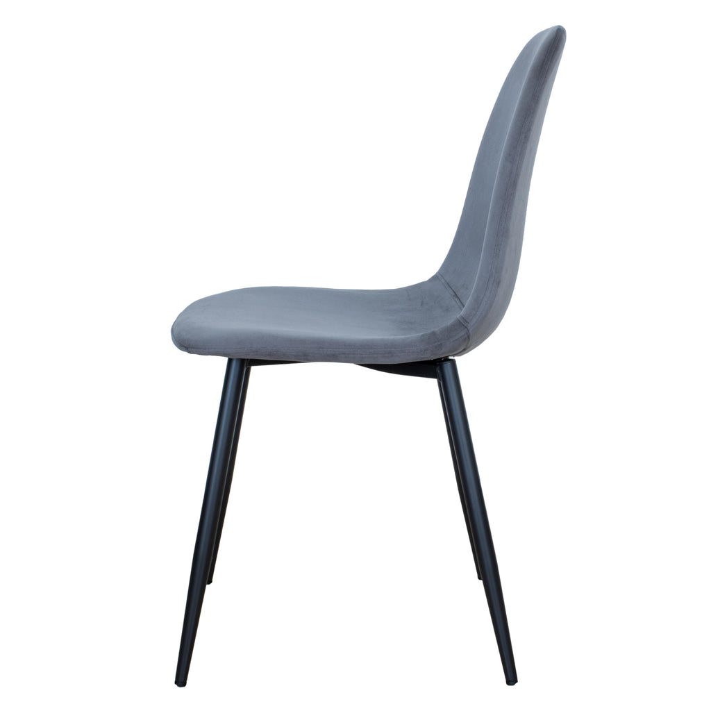 SEDIA BECKY VELLUTO 4 COLORI