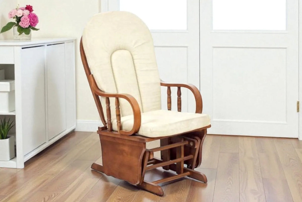 SEDIA A DONDOLO DOUGLAS  BEIGE OSCILLANTE