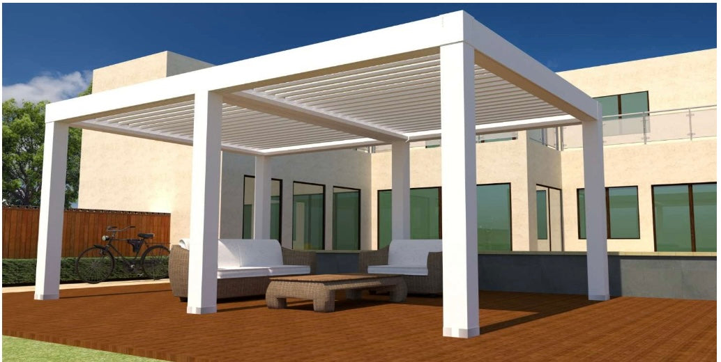 PERGOLA BIOCLIMATICA 6x6 MODELLO ONE CLIMA MADE IN ITALY