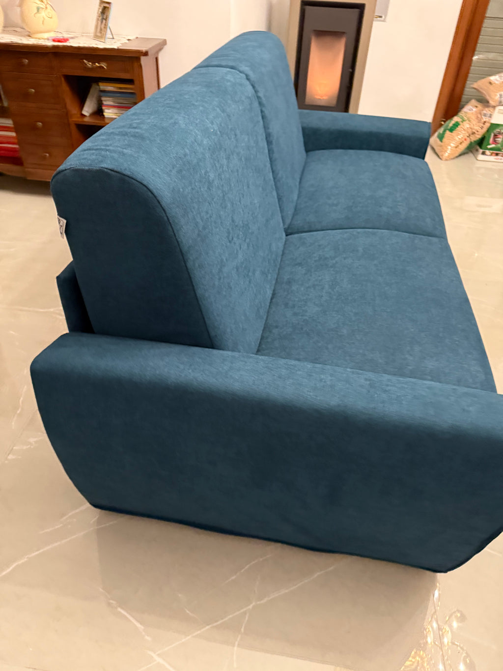 DIVANO LETTO SFODERABILE CON MATERASSO IN MEMORY