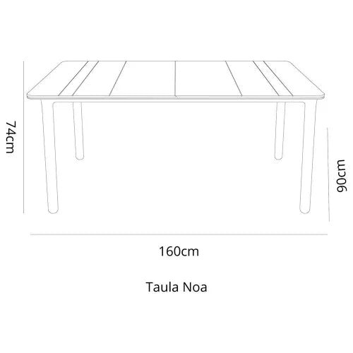 RESOL TAVOLO NOA BIANCO 160x90