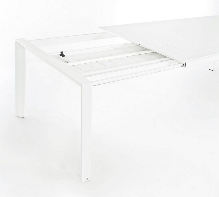 BIZZOTTO TAVOLO IN ALLUMINIO 200/300X110 BIANCO CX21-KONNOR