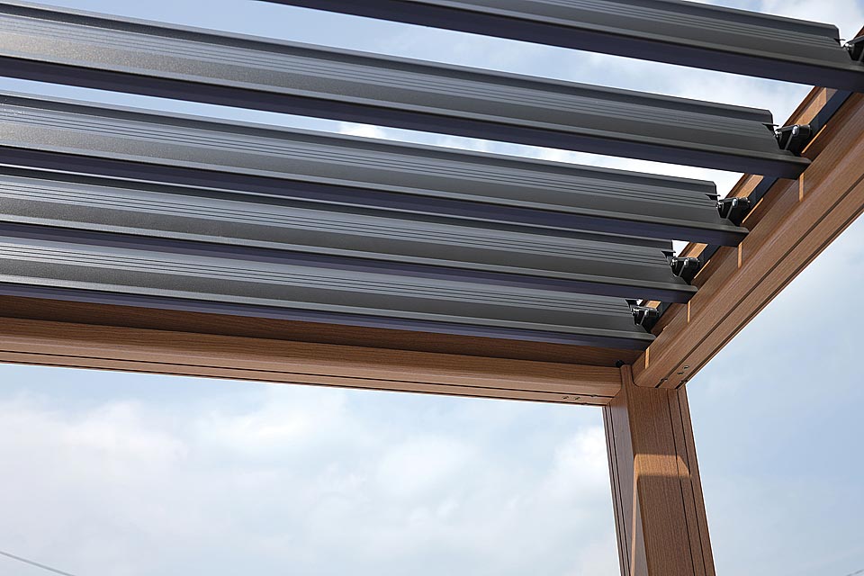 PERGOLA TEXAS 3X3 EFFETTO LEGNO