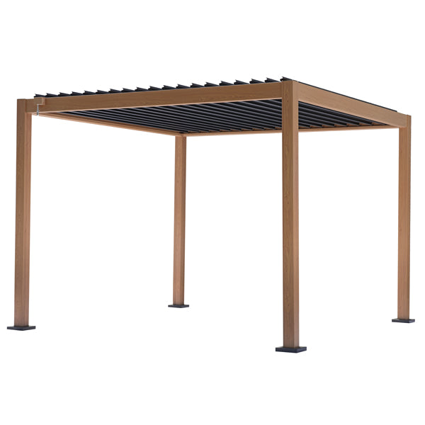 PERGOLA TEXAS 3X3 EFFETTO LEGNO