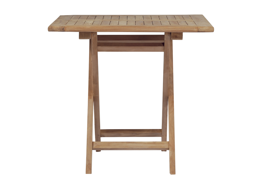 TAVOLO VULCANO 80x80 - TEAK - PIEG.