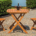 TAVOLO PIOMBINO IN ACACIA PIEGHEVOLE 80X80