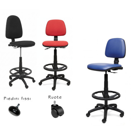 SGABELLO CASSA O SALA SLOT VARI COLORI