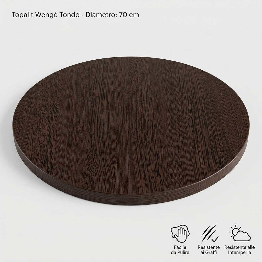 PIANO TOPALIT Ø70 WENGE'