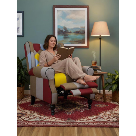 POLTRONA PATCHWORK PACIF RECLINER